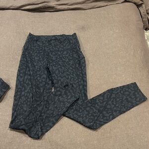 lululemon athletica Black Patterned Leggings